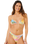 Hotel Malibu Sliding Tri Bikini Top in Multi
