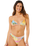 Hotel Malibu Sliding Tri Bikini Top in Multi
