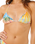 Hotel Malibu Sliding Tri Bikini Top in Multi