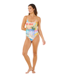 Hotel Malibu Cheeky One Piece Swimsuit in Multi