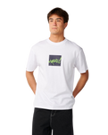 The Rip Curl Mens Rip Script Icon T-Shirt in White