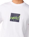 The Rip Curl Mens Rip Script Icon T-Shirt in White