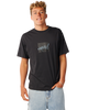 Rip Script Icon T-Shirt in Washed Black