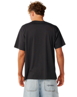 Rip Script Icon T-Shirt in Washed Black
