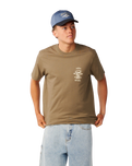 The Rip Curl Mens Search Icon T-Shirt in Walnut