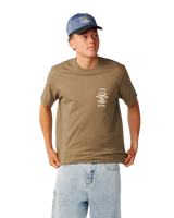 The Rip Curl Mens Search Icon T-Shirt in Walnut