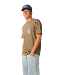 The Rip Curl Mens Search Icon T-Shirt in Walnut