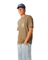 The Rip Curl Mens Search Icon T-Shirt in Walnut