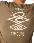 The Rip Curl Mens Search Icon T-Shirt in Walnut
