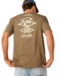 The Rip Curl Mens Search Icon T-Shirt in Walnut