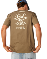 The Rip Curl Mens Search Icon T-Shirt in Walnut
