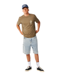 The Rip Curl Mens Search Icon T-Shirt in Walnut