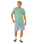 The Rip Curl Mens Search Icon T-Shirt in Aloe