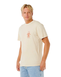 The Rip Curl Mens Search Icon T-Shirt in Vintage White