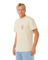 The Rip Curl Mens Search Icon T-Shirt in Vintage White