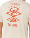 The Rip Curl Mens Search Icon T-Shirt in Vintage White