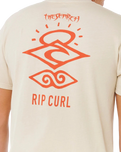 The Rip Curl Mens Search Icon T-Shirt in Vintage White