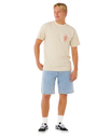 The Rip Curl Mens Search Icon T-Shirt in Vintage White
