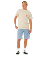 The Rip Curl Mens Search Icon T-Shirt in Vintage White