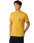 Search Icon T-Shirt in Mustard Gold