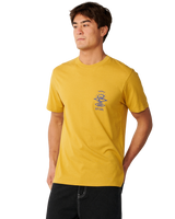 Search Icon T-Shirt in Mustard Gold