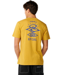 Search Icon T-Shirt in Mustard Gold