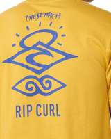 Search Icon T-Shirt in Mustard Gold