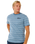 Pacific Rinse Stripe T-Shirt in Faded Denim