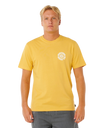 Pacific Rinse Circle T-Shirt in Ochre