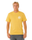 Pacific Rinse Circle T-Shirt in Ochre