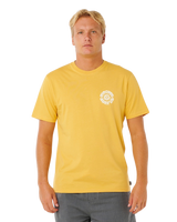 Pacific Rinse Circle T-Shirt in Ochre