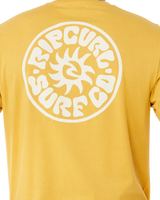 Pacific Rinse Circle T-Shirt in Ochre