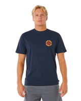 Pacific Rinse Circle T-Shirt in Dark Navy
