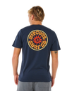 Pacific Rinse Circle T-Shirt in Dark Navy