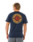 Pacific Rinse Circle T-Shirt in Dark Navy