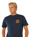 Pacific Rinse Circle T-Shirt in Dark Navy