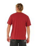 The Rip Curl Mens Inner Vision Spray T-Shirt in Merlot