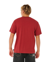 The Rip Curl Mens Inner Vision Spray T-Shirt in Merlot