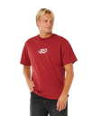 The Rip Curl Mens Inner Vision Spray T-Shirt in Merlot