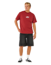 The Rip Curl Mens Inner Vision Spray T-Shirt in Merlot