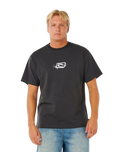 The Rip Curl Mens Inner Vision Spray T-Shirt in Washed Black