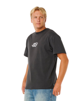 The Rip Curl Mens Inner Vision Spray T-Shirt in Washed Black
