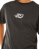 The Rip Curl Mens Inner Vision Spray T-Shirt in Washed Black