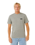 Easy Embroid T-Shirt in Grey Marle