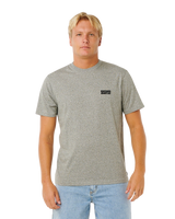 Easy Embroid T-Shirt in Grey Marle