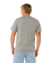 Easy Embroid T-Shirt in Grey Marle