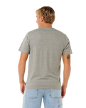 Easy Embroid T-Shirt in Grey Marle