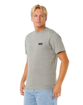 Easy Embroid T-Shirt in Grey Marle