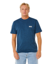 The Rip Curl Mens Easy Embroid T-Shirt in Navy Marle