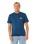 The Rip Curl Mens Easy Embroid T-Shirt in Navy Marle